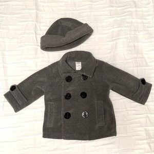 Fleece Peacoat & Hat